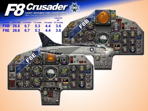 Crusader cockpit instrument - f8,